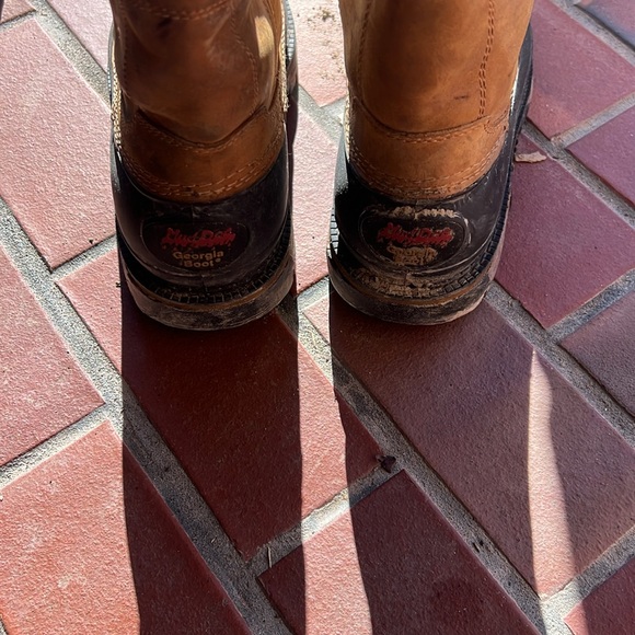 Men’s size 10W mud dog Georgia boots steel toe & waterproof - Picture 3 of 3